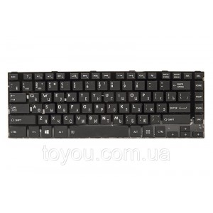 Клавиатура для ноутбука TOSHIBA Satellite C800 черный, черный фрейм