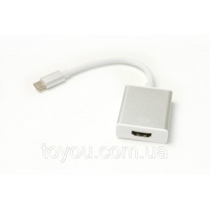 Кабель-перехідник PowerPlant HDMI female - USB Type-C, 0.15 м