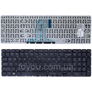 Клавіатура для ноутбука HP 250 G4, 255 G4, 256 G4 чорний, чорний кадр
