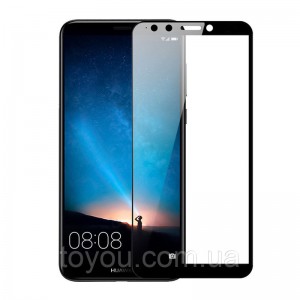 Захисне скло Full screen PowerPlant для Huawei Y9 (2018), Black