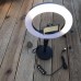 Кольцевая Led лампа Ring Light 16 см на круглом штативе с держателем для смартфона