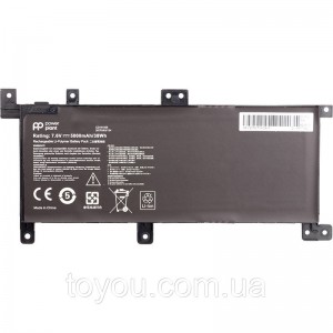 Акумулятор PowerPlant для ноутбуків ASUS VivoBook X556U (C21N1509) 7.6 V 5000mAh