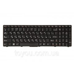 Клавиатура для ноутбука IBM/LENOVO B570, B590, V570 черный, черный фрейм
