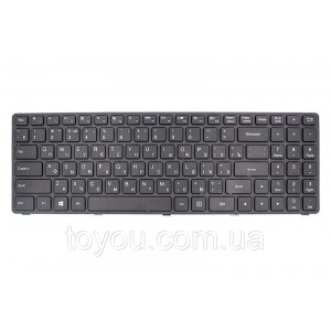 Клавіатура для ноутбука IBM/LENOVO IdeaPad 100-15IBD чорний, чорний кадр