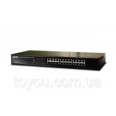Неуправляемый гигабитный коммутатор Planet GSW-2401 (24-Port 10/100/1000Mbps)
