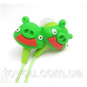 Навушники Angry Birds In-Ear Зелені