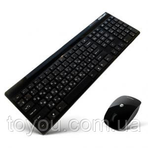 Бездротовий набір клавіатура і миша CMMK-950W (black)