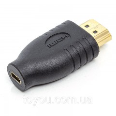 Переходник PowerPlant HDMI (M) - micro HDMI (F)