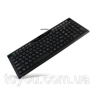 Клавіатура мультимедійна CMK-201 (black) slim, USB