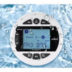 Водонепроникна морська магнітола GR307 IP67BT для яхти, човни або мотоцикла MP3, Bluetooth, 180W Білий