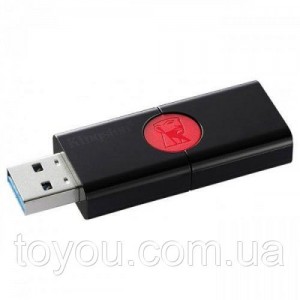USB Флеш-накопичувач 16GB Kingston DataTraveler 106 USB 3.1 Black/Red