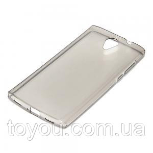 Силиконовый чехол ультратонкий Samsung i9190/i9192 серый