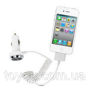 Автомобильное зарядное устройство для iPhone CMCC-8330   (Для iPod iPhone и iPad.  Сила тока: 1A. Входное