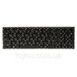 Клавіатура для ноутбука ASUS K56, K56C чорний, без кадру