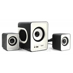Акустическая система 2.1 UPS-201 PDU с пультом ДУ, MP3, FM, USB, 220V