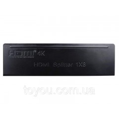Спліттер PowerPlant HDMI 1x8 V1.4, 4K,3D (HDSP8-M)