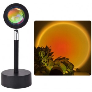 Проекционный светильник Sunset Lamp с эффектом заката, рассвета fm-23