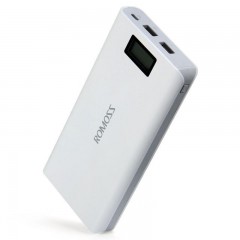 Power Bank Romoss LCD 50000mAh Sense 6 PLUS 2USB, повербанк с экраном, мощный портативный аккумулятор