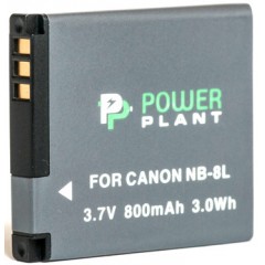 Аккумулятор PowerPlant Canon NB-8L 800mAh