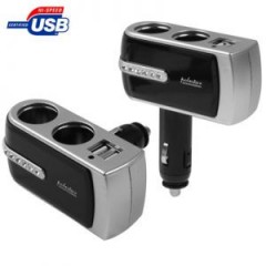 Автоадаптер USB + двійник прикурювача