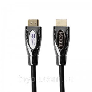 Видео кабель PowerPlant HDMI - HDMI, 10м, позолоченные коннекторы, 2.0V, Double ferrites, Highspeed