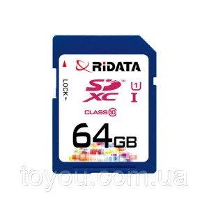 Карта пам'яті RiDATA SDXC 64GB Class 10 UHS-I