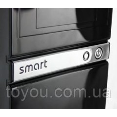 Корпус Miditower CROWN CMC-SM601 black/silver ATX (CM-PS400w smart)