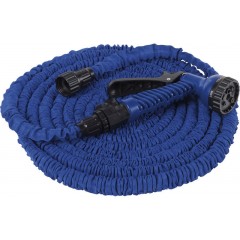 Шланг для полива X HOSE 60 м с распылителем, садовый шланг, поливочный шланг для сада СИНИЙ
