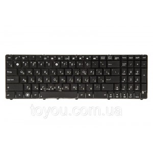 Клавиатура для ноутбука ASUS K50, K50A, K50I черный, черный фрейм