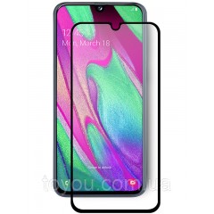 Защитное стекло Full screen PowerPlant для Samsung Galaxy A40, Black