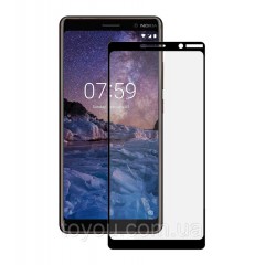 Захисне скло Full screen PowerPlant для Nokia 7 Plus, Black