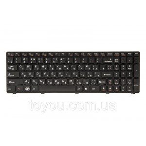 Клавиатура для ноутбука IBM/LENOVO G580, N580 черный, черный фрейм
