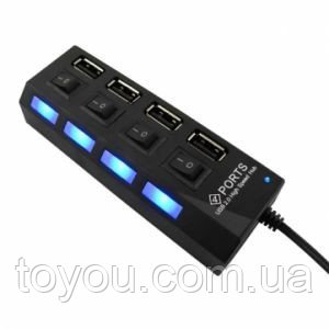 USB - хаб UHC-445SW 4port + Перемикачі