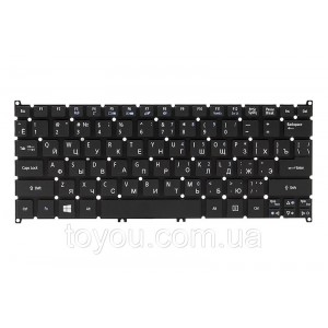 Клавіатура для ноутбука ACER Aspire S3, S5, One 756, TravelMate B1 чорний, без кадру