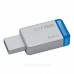 USB Флеш-накопичувач 64GB Kingston DataTraveler 50 Blue USB 3.0 (DT50/64GB) (110 Мб/с)