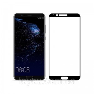 Защитное стекло Full screen PowerPlant для Huawei Honor View 10 (V10) Black