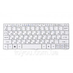 Клавиатура для ноутбука ACER Aspire One 521, eMachines 350 белый, без фрейма