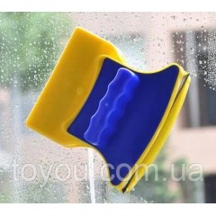 Магнітна щітка для миття вікон з двох сторін Glass Wiper Window Wizard