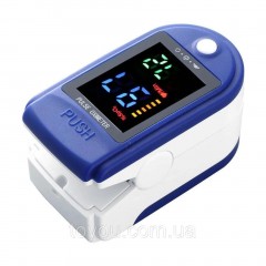 Пульсоксиметр на палец Pulse oximeter на батарейках.