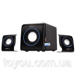 Акустична система 2.1 CROWN CMS-3704 (4W+1,5 W*2, SD/MMC/USB)