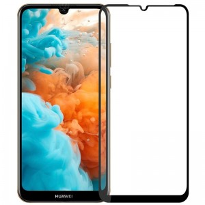 Защитное стекло Full screen PowerPlant для Huawei Y7 (2019), Black