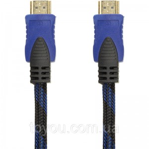 Відео кабель PowerPlant HDMI - HDMI, 0.75 м, позолочені конектори, 1.4 V