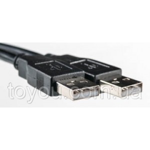 Кабель PowerPlant USB 2.0 AM– AM, 5м, One ferrite
