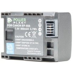 Акумулятор PowerPlant Canon BP-808 Chip 900mAh