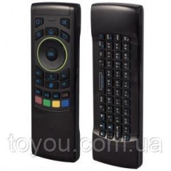 Двосторонній пульт ДУ 3в1 USB-i25 + Клавіатура + Миша для Android, Gyroscope, Air Mouse