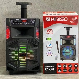 Портативна колонка валізу Kimiso QS-3811 з пультом і мікрофоном