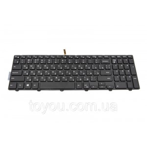 Клавиатура для ноутбука DELL Inspiron 3541, 5542 подсветка клавиш, черный