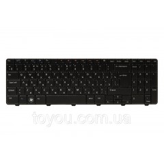 Клавіатура для ноутбука DELL Inspiron N5010 чорний, чорний кадр (big Enter)