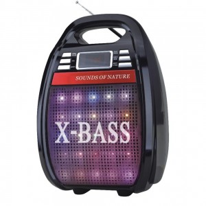 Портативна Колонка Bluetooth X-BASS RX-810-BT LED, пульт + радіомікрофон Караоке