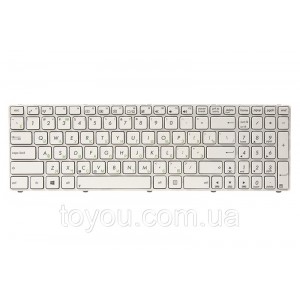 Клавіатура для ноутбука ASUS A52, K52, X54 (K52 version) білий, білий кадр